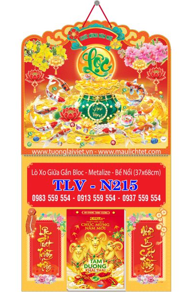 Lịch lò xo giữa bloc Khai Xuân Đón Lộc