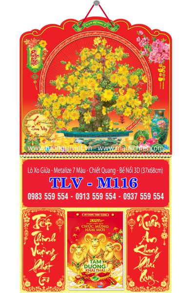 Lịch lò xo giữa bloc Mai Ngày Tết