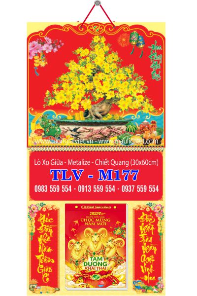 Lịch lò xo mini Mai Ngày Tết